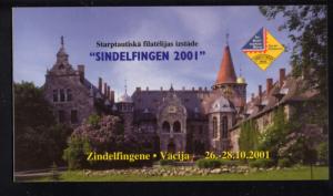 Latvia Sc 536a 2001 Palace Sindlefingen stamp bklt mint NH