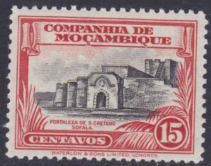 Mozambique Company - 1937 \Caetano Fortress\ - 15c -Mint LH