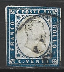 COLLECTION LOT 14805 SARDINIA #12a 1861 CV+$16