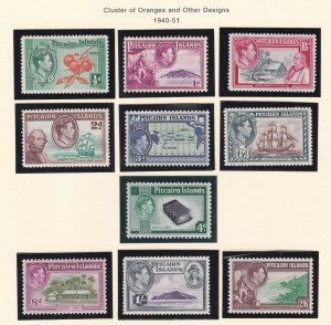 Pitcairn Islands # 1-8, Pictorials, Hinged, 1/3 Cat.