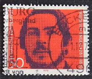 Friedrich Engels Deutsche Bundespost F. Engels 50 Pfg (1256-Т)