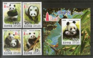 Korea 2005 Panda Wildlife Animal 4v+M/s Sc 4451-55 MNH # 13028