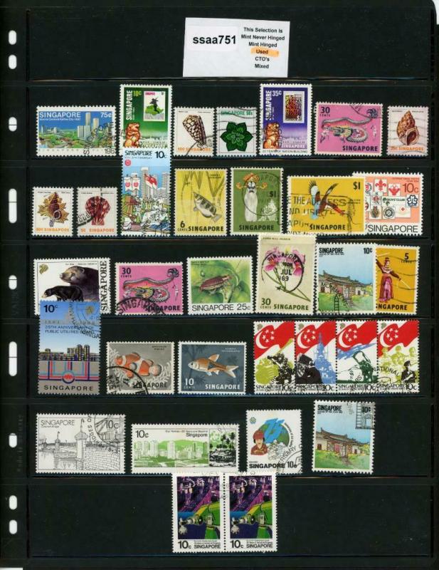 PKStamps - ssaa751 - Singapore - Mini Lot - Check Out Image