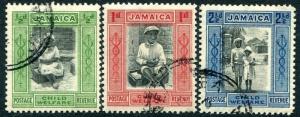 JAMAICA-1923 Child Welfare Set Sg 107-107c FINE USED V28733