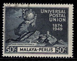 MALAYSIA - Perlis GVI SG6, 50c blue-black, FINE USED.