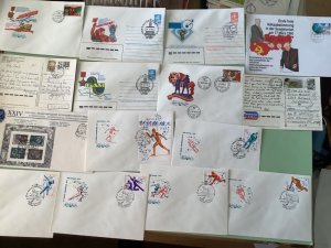 Russia collection of postal  covers & cards  15 items Ref A2066