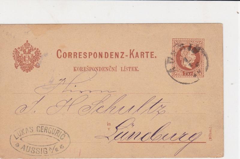 austria 1880  stamps card ref 20949