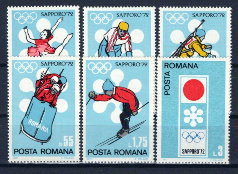 Romania 2294-2299 MNH Olympics Games Sports Skiing ZAYIX 0624S0524