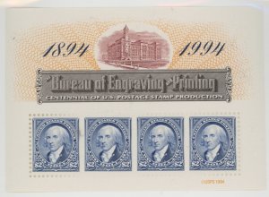 United States #2875 Mint (NH) Souvenir Sheet