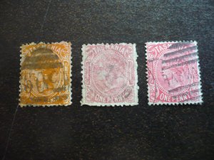 Stamps - Tasmania - Scott# 66-68 - Used Part Set of 3 Stamps