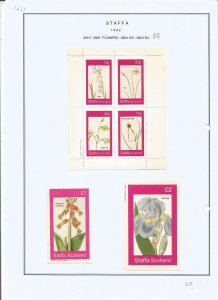 STAFFA - 1982 - Flowers - Sheets - Mint Light Hinged - Private Issue