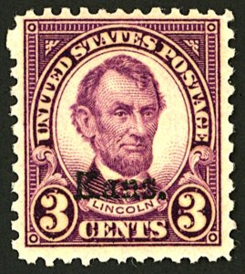 U.S. #661 MINT OG LH