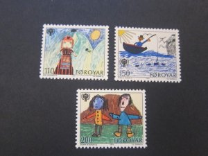 Faroe Islands 1979 Sc 45-47 set MNH