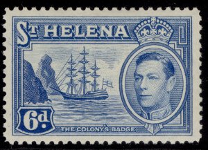 ST. HELENA GVI SG136, 6d light blue, M MINT.