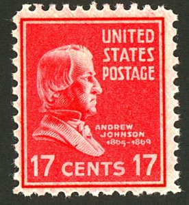 U.S. #822 MINT OG NH