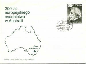 Poland 1987 FDC - 200 Years of European Settlement in Australia - F12628