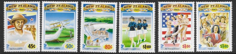 New Zealand 1186-91   1993  set  6   VF  NH