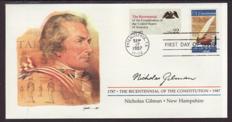 US 2360 Constitution Combo 1987 Fleetwood U/A FDC