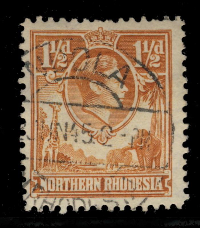 NORTHERN RHODESIA - 1945 - SG30 CANCELLED NDOLA DOUBLE CIRCLE DATE STAMP