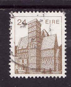 Ireland-Sc#638-used 24p brown Cormac's Chapel-1985-8-