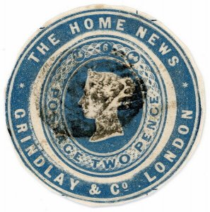 (I.B) QV Postal : Newspaper Wrapper - Gindlay & Co 2d (Advertising Ring)