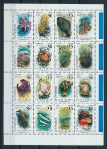 [105946] Chile 1991 Marine life fish shell coral Miniature Sheet MNH