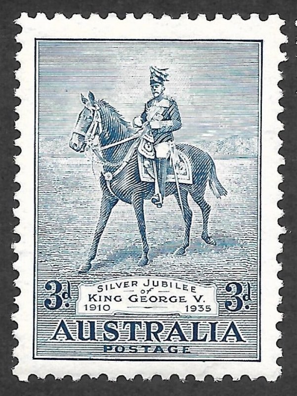 Doyle's_Stamps: MLH 1935 XF+ Australian KGV Set Scott  #152* to #154*