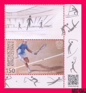 KYRGYZSTAN 2016 Sports Summer Olympic Games Brazil Rio de Janeiro Tennis 1v+ MNH