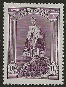 Australia  178    1938   10  sh   XF Mint hinged