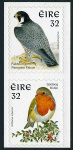 Ireland 1055-1054a,MNH.Mi 993-994 BA. Birds 1997.Peregrine falcon,Spideog robin.