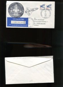 SHUTTLE STS-64 MISSION INSURED COVER MAILED TO WEST GERMANY SEP 9 1994 HR1882