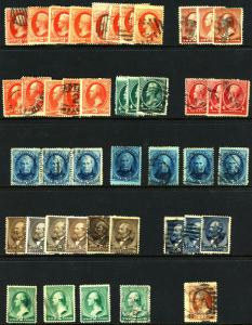 U.S. #183//217 Used, Some MINT, Mixed Condition