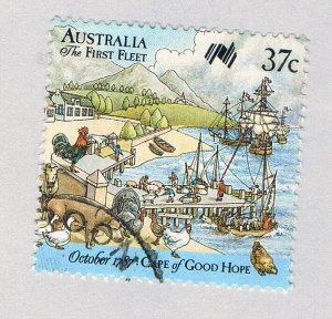 Australia 1028b Used Ships Anchored 1987 (BP53005)