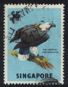 Singapore White-bellied sea eagle Bird $5 1963 Canc SG#77