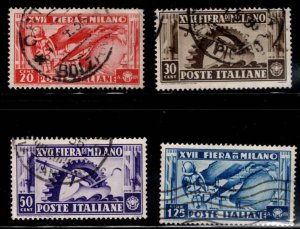 Italy Scott 355-358 Used Milan Trade Fair stamp set