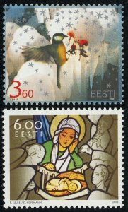 Estonia #478-479 Christmas Postage Stamps 2003 Eesti MLH