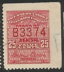 U.S. Scott #16T82 Telegraph Stamp - Mint Single