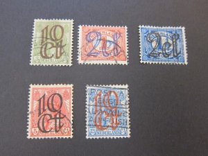 Netherlands 1923 Sc 117-121 FU