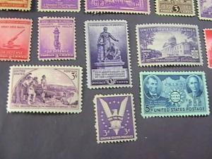 U.S.# 894-908-MINT NEVER/HINGED-15 STAMPS--1940-43