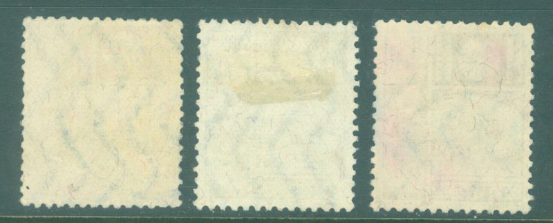 JAPAN 1929 Mt. FUJI & DEER - old Die (19mm) - Scott # 172a,174a,176a  used VF