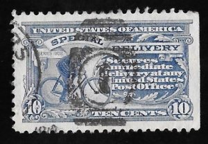 E11 10 cents SUPERB CANCEL  Messenger Ultra Stamp used XF