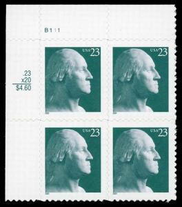 USA 3468A Mint (NH) Plate Block of 4 P# B111 (read description)