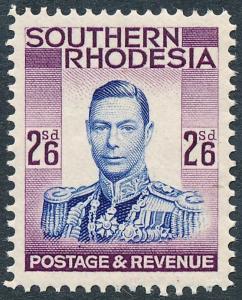 Southern Rhodesia 1937 2s6d Ultramarine & Purple SG51 MVLH