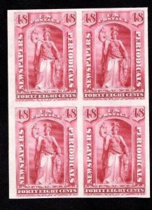 MOMEN US STAMPS #PR19P3 48c BLOCKS PROOF ON INDIA SUPERB $65++ LOT #82523-4