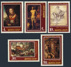 Russia 5560-5564,MNH.Michel 5717-5721. Paintings,Hermitage Museum,1987.Cranach,