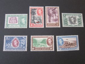 British Honduras 1938 Sc 116-21,123 MNH