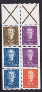 Netherlands Antilles #428 MNH 1979 Juliana X+X+30+25+15+25+15+20c from Booklet