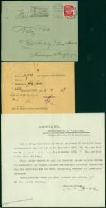 Germany 1937 Brandenburg Prison Stamped Cover Official Rules Punitive Cont 45908