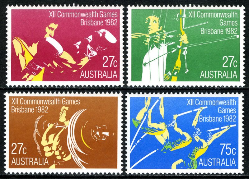 AUSTRALIA Sc#842-845 12th Commonwealth Games, Brisbane (1982) MNH