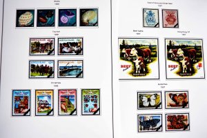 COLOR PRINTED NORFOLK ISLAND 1947-2010 STAMP ALBUM PAGES (129 illustrated pages)